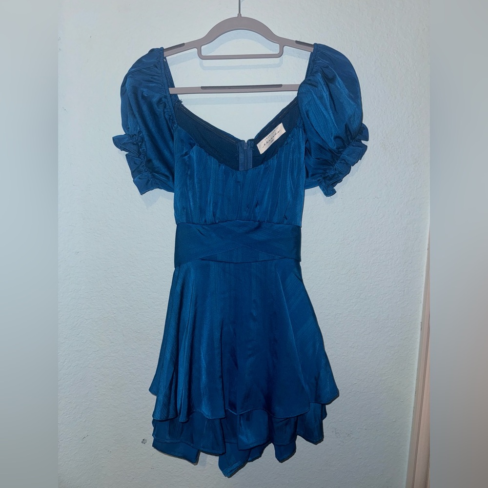 Teal/Blue Romper